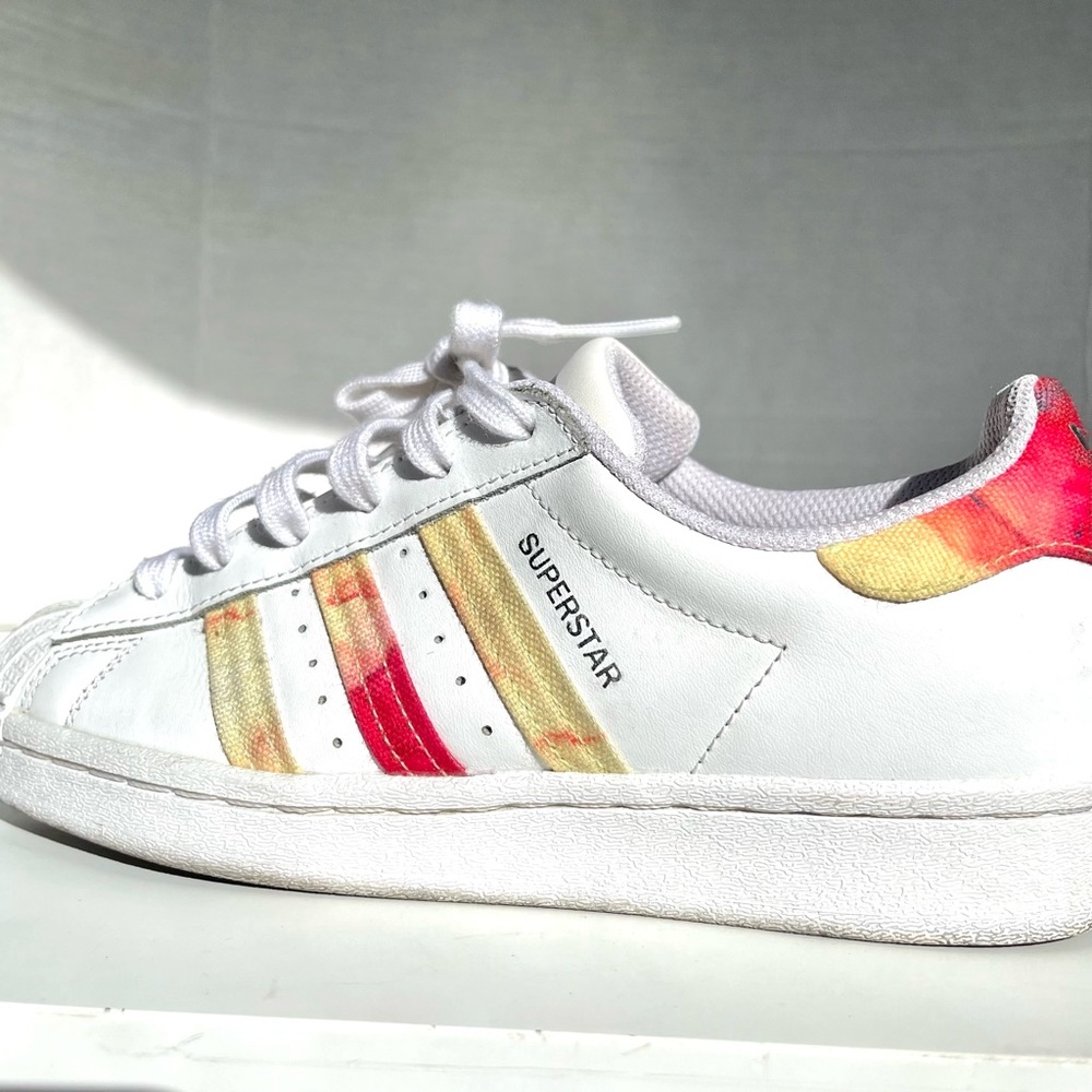 Adidas Superstar White Dreamy Color Pop Shoes - Picture 8 of 11